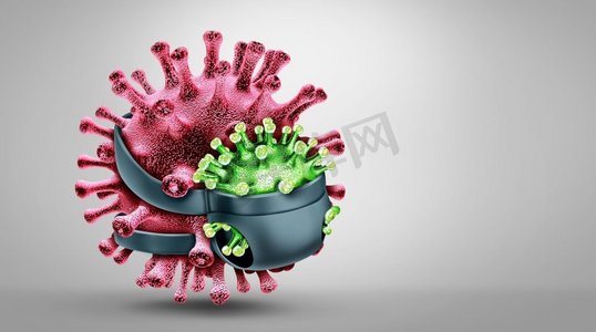 病毒突变体复制和新的变体或突变概念以及新的冠状病毒爆发或 covid