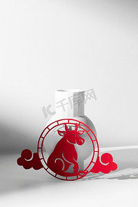 新年中国2021红牛装饰
