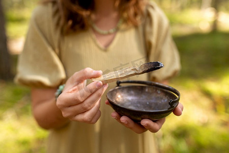 魔法荧光棒摄影照片_ 帕洛，圣托，魔法，森林