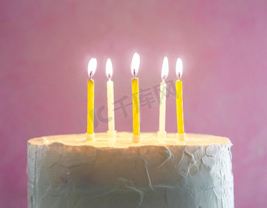自制甜饼周年纪念，点亮蜡烛