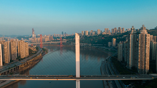 暴热摄影照片_重庆石门大桥