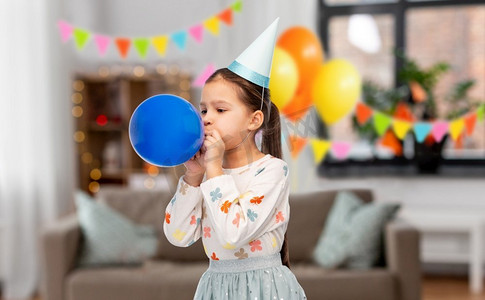孩子，生日，派对，气球