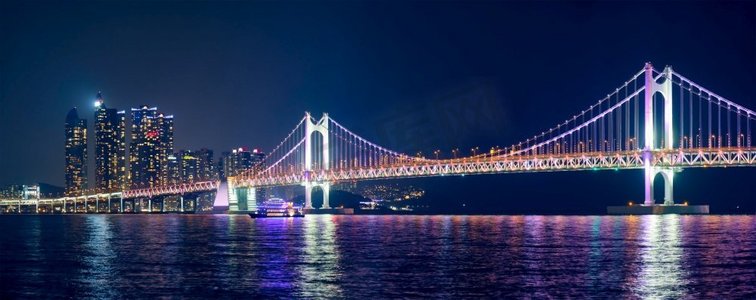  韩国，韩国，光岸，桥