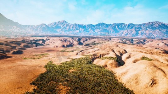 加州沙漠的广阔视野