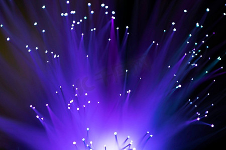 紫色光纤光抽象背景