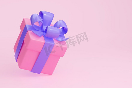  盒子，渲染，礼物，生日