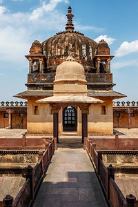 达提亚宫殿--本德尔坎德印度建筑的典范。印度中央邦。印度中央邦的达提亚宫殿