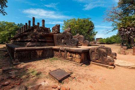  斯里兰卡，废墟，古老的，旅游