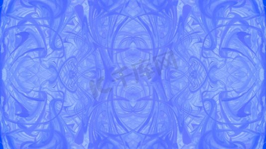 对称的蓝色大理石花纹纹理抽象表面设计