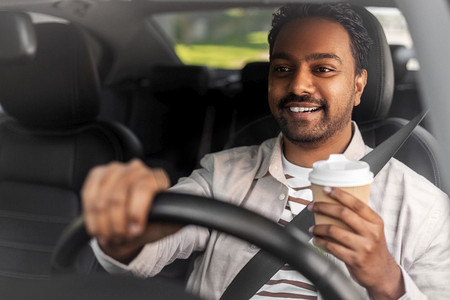  司机，驾驶，咖啡，杯子
