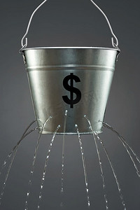 图片：bucket with dollar sign