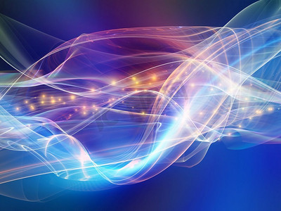 光波系列分形正弦波和光背景在现代技术和科学的一个主题。
