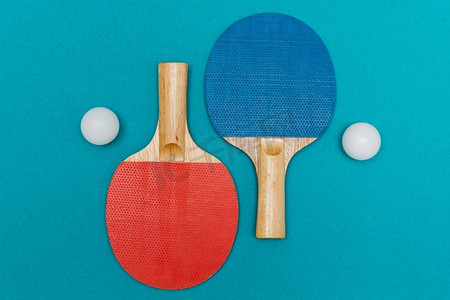 乒乓球运动器材。高分辨率照片。乒乓球运动器材。高品质的照片