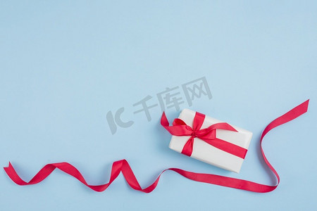  红色，丝带，圣诞节，礼物