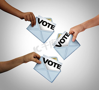 会员注册送好礼摄影照片_投票、邮寄选票、选票、候选人