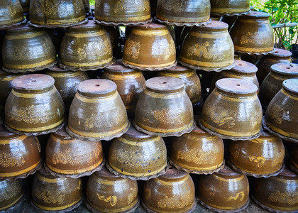 龙纹花盆花盆陶土酒坛工艺品