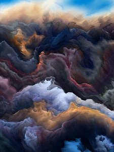  想象力，颜色，云，外星人