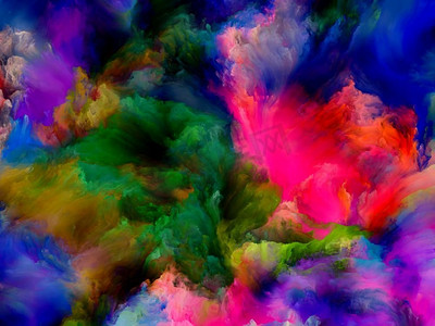 画星云。彩色梦系列为想象力、创造力和艺术绘画项目提供梯度和光谱色调的组合