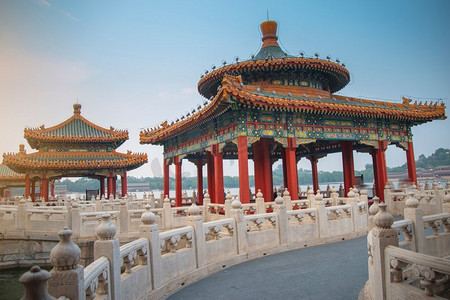 北海公园摄影照片_北海公园是北京紫禁城西北部的皇家园林。