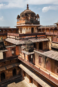 达蒂亚宫印度建筑。印度的Madhya Pradesh印度，印度，印度