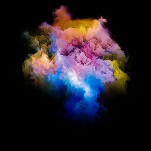 生动粒子。彩虹岛系列色彩和梯度的充满活力的补丁的背景设计在艺术，创造力和设计的主题