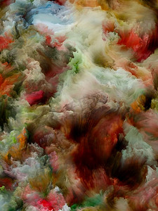 油漆烟雾。彩色梦系列背景设计的梯度和光谱色调的主题的想象力，创造力和艺术绘画