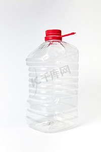 塑料罐透明摄影照片_ 模拟，向上，空白，液体