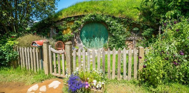  bilbo，建筑，小屋，门