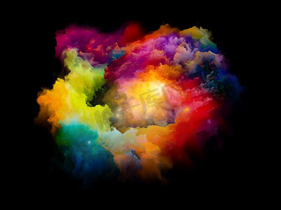 活力四射。彩虹岛系列。由充满活力的色调和梯度组成的抽象设计，与艺术、创造力和设计有关