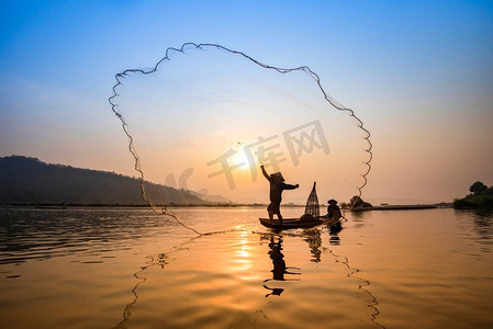  河流，越南，老挝，风景