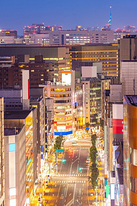 博多市中心的福冈市景鸟瞰图。博多是福冈交通的主要区域，如火车站和机场。