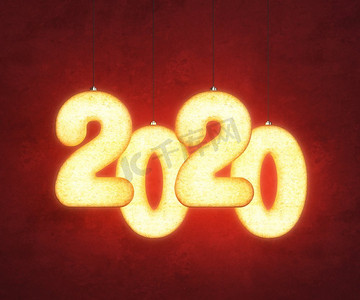 2020海报背景摄影照片_2020新年快乐创意设计背景或贺卡
