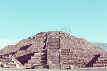 太阳金字塔。特奥蒂瓦坎。墨西哥。