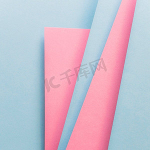 蓝色粉红色封面设计模板
