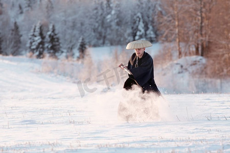 中国战斗机摄影照片_武僧雪景