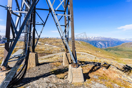 山区电信塔桅杆无线技术。山区电信塔