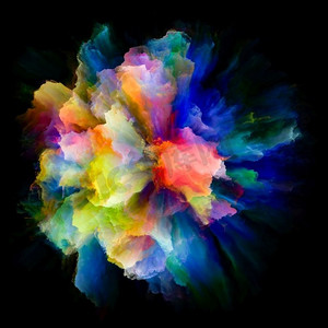 色彩情感系列视觉愉悦的色彩突发飞溅爆炸的组成为作品的想象力，创造力艺术和设计