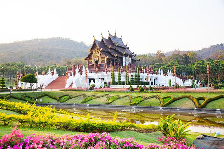 亚洲泰国摄影照片_Royal Flora Ratchaphruek Park，清迈，泰国