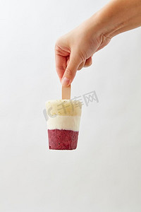 西瓜冰西瓜冰摄影照片_ 自制，冰淇淋，奶油，甜点