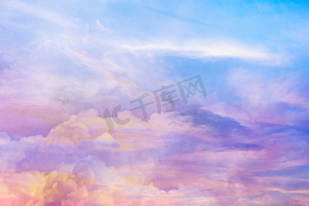 云彩天空背景水彩颜色模糊设计纹理