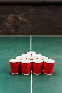 红杯桌上啤酒乒乓球锦标赛