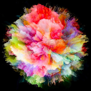 色彩情感系列艺术抽象构成的色彩爆裂飞溅爆炸对主体想象力、创造力的艺术和设计