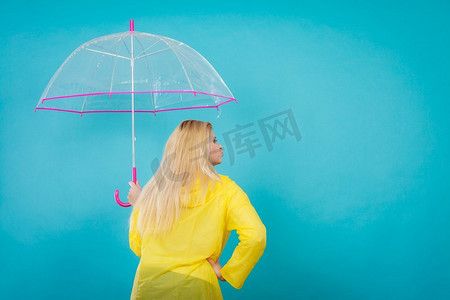 撑伞、撑伞、遮阳伞、透明