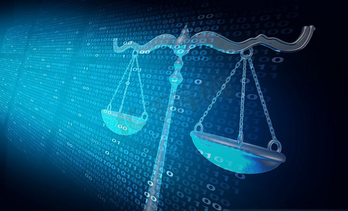 业态建议摄影照片_互联网法律和网络法律作为数字法律服务或在线律师建议作为3D插图。