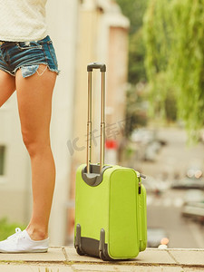  旅行，行李，女孩，访问