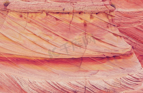 2019全新摄影照片_天然砂岩质地。自然图案，珊瑚色。自然纹理概念。