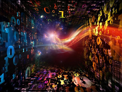 彩色光波摄影照片_数字隧道系列从计算机、数学、科学和教育的角度看彩色数字和光波的相互作用
