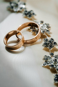 结婚戒指与婚礼装饰