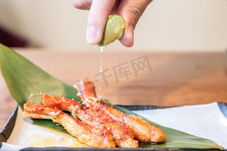 烤塔拉巴日本帝王蟹