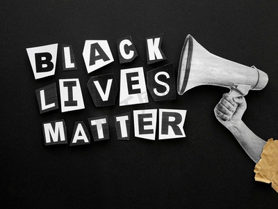 lives摄影照片_Black Lives Matter Movement View